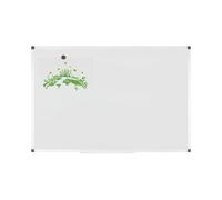 Bi-Office Ayda BioFusion Tableau Blanc Magnétique, 90x60cm, Surface en Acier Laqué, Cadre en aluminium naturel avec Biocomposites à Base de Noix de Coco