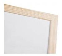 Bi-Office - Tableau blanc magnétique cadre en bois 40 x 30 cm avec marqueur et 2 aimants