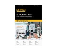 Bi-Office Bloc Papier pour Paperboard, Euro, Blanc, 50 feuilles par Tableau, Avec Perforation