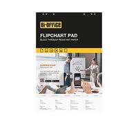 Bi-Office Bloc Papier pour Paperboard, Euro, Blanc, 50 feuilles par Tableau, Avec Perforation