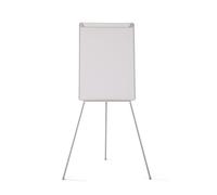 Bi-Office Chevalet de Conférence Trépied Basic, Non-Magnétique, Gris, Paperboard avec Cadre Plastique 70X100 cm