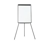 Bi-Office Chevalet de Conférence Trépied Économique, Magnétique, Noir, Paperboard avec Cadre Plastique 70X100 cm