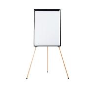 Bi-Office Chevalet Magnétique sur trépied bois - 75 x 106,5 cm