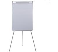 Bi-Office Chevalet trépieds design, surface magnétique effaçable à sec, cadre gris, 700 x 1 000 mm