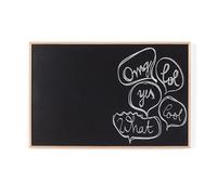 Bi-Office Earth New Basic - Tableau Noir, 88,5x58,5 cm, Surface non magnétique, Cadre en pin