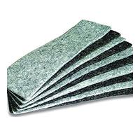 Bi-Office Effaceur coussins de feutre pour Rechange 128 x 60 mm Gris