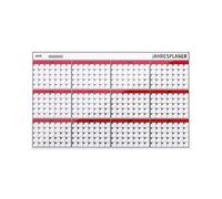 Bi-Office gl163901 sans cadre, Planning annuel en verre avec 12 mois, 78 x 48 cm