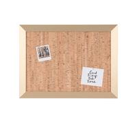 Bi-Office Kamashi Tableau d'Affichage liège décoratif avec cadre en MDF 90 x 60 cm Doré