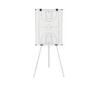 Bi-Office Kyoto Chevalet avec Tableau Blanc Magnétique Imprimé de Basketball - 900x600mm - Surface en Acier Laqué avec Cadre en Aluminium