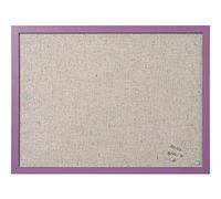 Bi-Office Lavender - Tableau d'Affichage avec Surface en Tissu Perle, Cadre en MDF Lavande, 60 x 45 cm