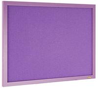 Bi-Office Lavender - Tableau d'Affichage avec Surface en Tissu Violet, Cadre en MDF Lavande, 60 x 45 cm