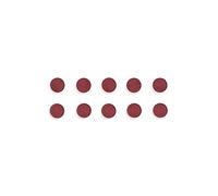 Bi-Office Lot de 10 Aimants rond 30 mm Rouge