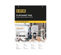 Bi-Office - Lot de 5 Blocs de Papier pour Chevalet de Conférence, A1, 20 feuilles lisses, 60g/m²