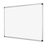 Bi-Office Maya Tableau blanc magnétique avec cadre en aluminium 150 x 100 cm Blanc
