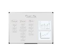 Bi-Office Tableau blanc Maya 90 x 60 cm laqué magnétique