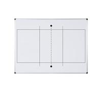 Bi-Office Maya Tableau Blanc Magnétique Imprimé de Volleyball - 1200x900mm - Surface en Acier Laqué, Cadre en Aluminium