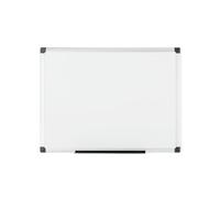 Bi-Office Maya Tableau blanc non magnétique avec cadre en aluminium 60 x 45 cm Blanc