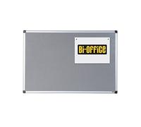 Bi-Office Tableau combiné Maya feutre et filet acier 900 x 600 mm gris