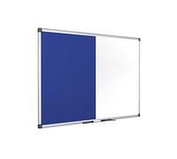 Bi-Office Maya Tableau mixte en feutre magnétique 900 x 600 mm Bleu