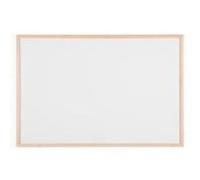 Tableau blanc laqué cadre bois 60 x 90 cm Bi-Office