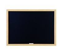 Bi-Office Optimum - Tableau à Craie Noir, 60 x 45 cm, Cadre en MDF Chêne