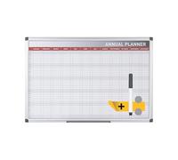 Bi-Office Planning annuel 52 semaines, magnétique, 90 x 60 cm