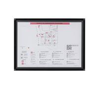 Bi-Office Porte-documents d'affichage New Generation A9, format papier A3, cadre en aluminium noir