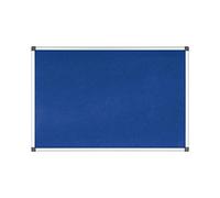Bi-Office Tableau d'Affichage en Feutre Bleu Maya, Cadre en Aluminium, 90x60 cm