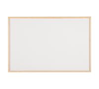 Bi-Office Tableau blanc laqué cadre bois 60 x 90 cm magnétique