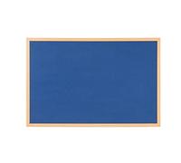 Bi-Office Tableau Earth-It FB0743239 en Feutre avec Cadre en Bois de Chêne Board 600 X 900 mm Bleu