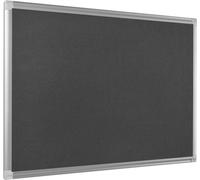 Bi-Office Tableau en feutrine Maya New Generation, cadre en aluminium, gris, 1 200 x 900 mm