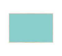Bi-Office Tableau Magnétique Earth New Basic Caribe, 38,5 x 28,5 cm, Surface en Acier Laqué, Cadre en Pin Naturel