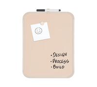 Bi-Office Tableau magnétique Easy Desert, 21,6x27,9cm, surface en acier laqué, cadre en plastique beige