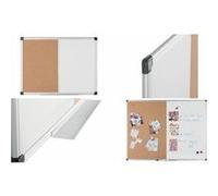Bi-Office Tableau mixte blanc / liège 600 x 450 mm