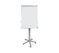 Bi-Office Tableau Porte-Bloc Mobile Earth, Trépied Écologique, Surface Effaçable à Sec Non Magnétique, Structure Grise, 700 X 1000 mm
