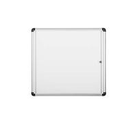 Bi-Office Vitrine d'Affichage Interieur Enclore Extra, Tableau Blanc Magnétique Verrouillable, Taille: 748 x 686 mm - 6xA4