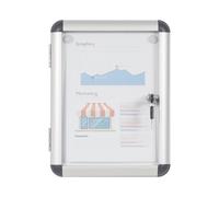 Bi-Office Vitrine d'Affichage Interieur Enclore, Tableau Blanc Magnétique Verrouillable, 280 x 367 mm, 1 x A4