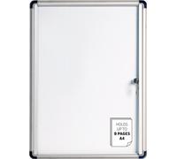 Bi-Office Vitrine d'affichage VT630109660 - Intérieure 9 x A4 Acier émaillé Blanc