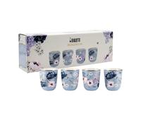 Bialetti - Bridgerton Ensemble de 4 petits gobelets, 80 ml (2.7 oz), Porcelaine