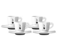 BIALETTI Lot de 4 tasses à expresso en porcelaine