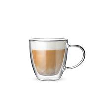 Bialetti Set 2 Verre Double Wall Capri, 160ml, Isolation Thermique, Verre Borosilicaté