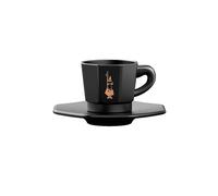 BIALETTI Tasses à espresso, lot de 4, noir/cuivre noir