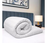 Bianca Fine Linens Couette 100% Coton à Rayures 10,5 tog pour lit Super King Size Blanc