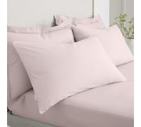Bianca Paire de taies d'oreiller Standard en Percale de Coton 200 Fils