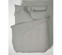 Bianca Plain Dyed Dark Grey Parure de lit 135 cm 100% Coton Percale