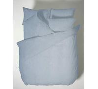 Bianca Plain Dyed Denim Parure de lit 180 cm 100% Coton Percale