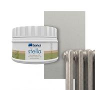 Bianca Stella Peinture Radiateur Haute Température, Peinture Chauffage à l'Eau, Argent, Brillant, Résistant aux Rayures & Haute Couvrance, 250ml