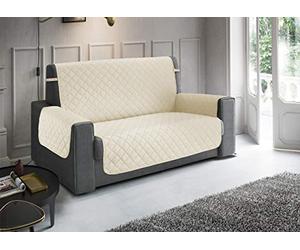 BIANCHERIAWEB Housse de canapé imperméable matelassée Python Imperial Fauteuil Crème