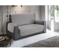 BIANCHERIAWEB Housse de canapé matelassée imperméable Anti-Taches modèle Impérial Python Gris 3 Places