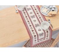 BIANCHERIAWEB Nappe de table napperon Chemin table tyrolienne Montagne Baita Mont Blanc 40 x 130 cm Mont Blanc